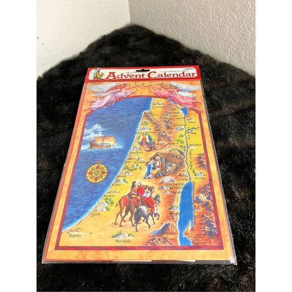 Caltime nativity advent calendar with bible references Christmas new vintage - Picture 1 of 5
